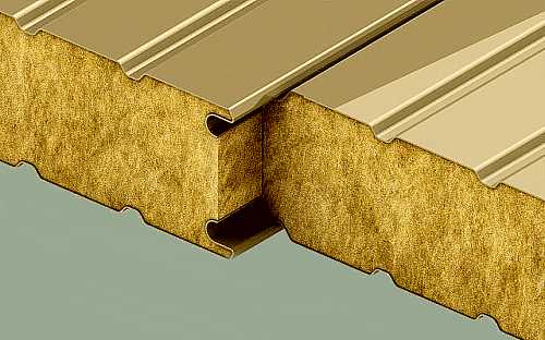 Потолок из сэндвич-панелей